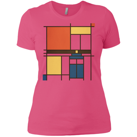 T-Shirts Hot Pink / X-Small Mondrian Who Women's Premium T-Shirt