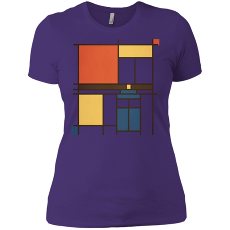 T-Shirts Purple / X-Small Mondrian Who Women's Premium T-Shirt
