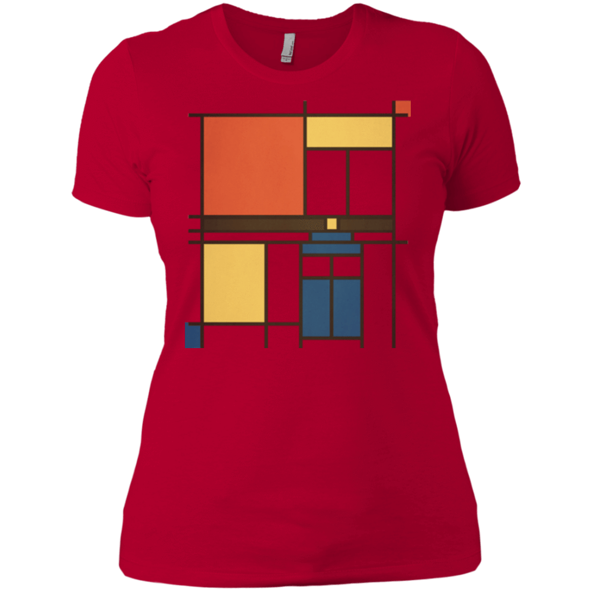T-Shirts Red / X-Small Mondrian Who Women's Premium T-Shirt