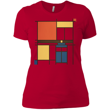 T-Shirts Red / X-Small Mondrian Who Women's Premium T-Shirt