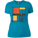 T-Shirts Turquoise / X-Small Mondrian Who Women's Premium T-Shirt