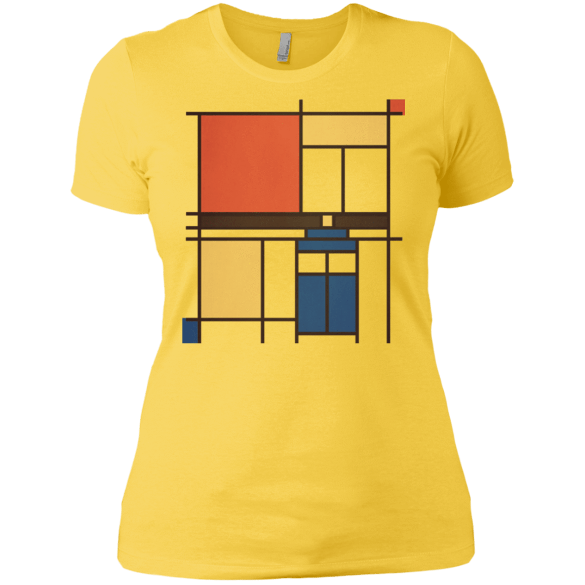 T-Shirts Vibrant Yellow / X-Small Mondrian Who Women's Premium T-Shirt