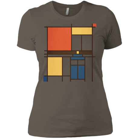 T-Shirts Warm Grey / X-Small Mondrian Who Women's Premium T-Shirt
