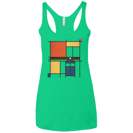 T-Shirts Envy / X-Small Mondrian Who Women's Triblend Racerback Tank