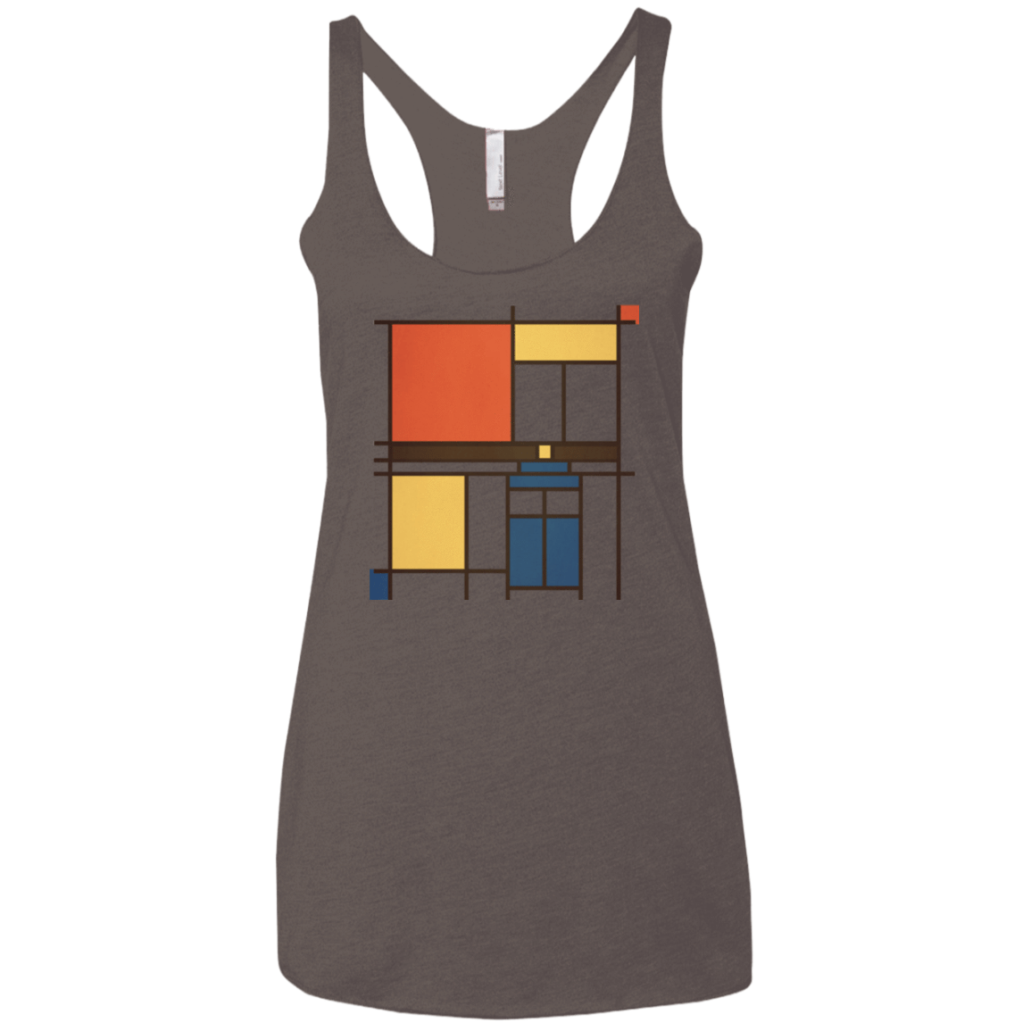 T-Shirts Macchiato / X-Small Mondrian Who Women's Triblend Racerback Tank