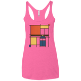 T-Shirts Vintage Pink / X-Small Mondrian Who Women's Triblend Racerback Tank