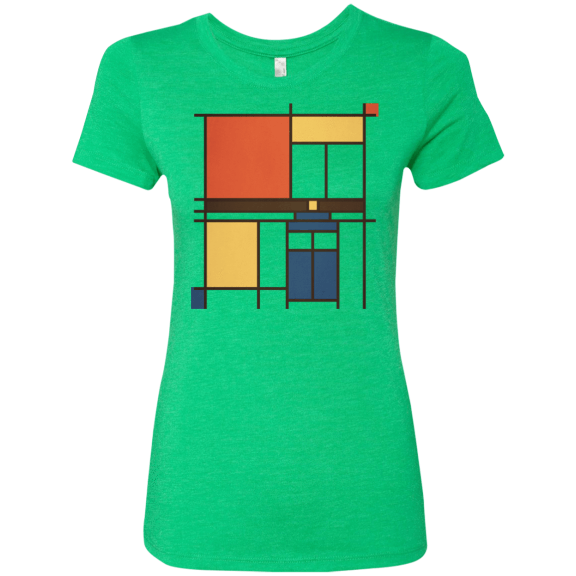 T-Shirts Envy / Small Mondrian Who Women's Triblend T-Shirt