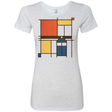 T-Shirts Heather White / Small Mondrian Who Women's Triblend T-Shirt