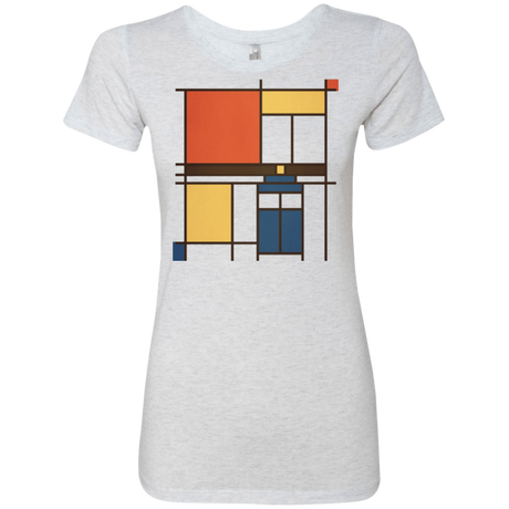 T-Shirts Heather White / Small Mondrian Who Women's Triblend T-Shirt