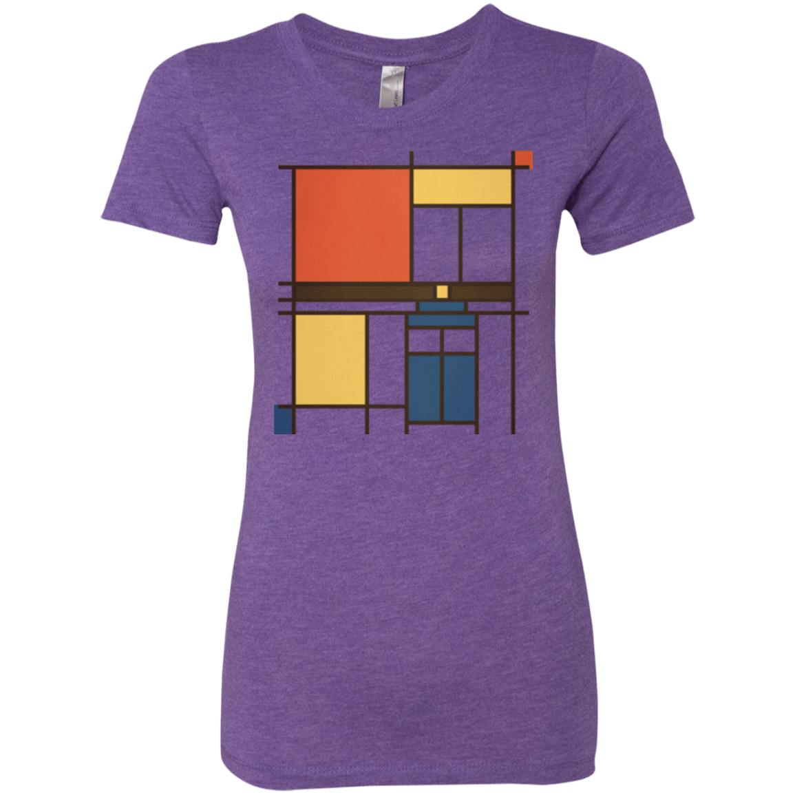 T-Shirts Purple Rush / Small Mondrian Who Women's Triblend T-Shirt