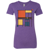 T-Shirts Purple Rush / Small Mondrian Who Women's Triblend T-Shirt