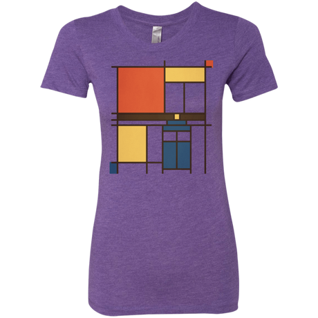 T-Shirts Purple Rush / Small Mondrian Who Women's Triblend T-Shirt