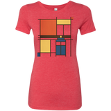T-Shirts Vintage Red / Small Mondrian Who Women's Triblend T-Shirt