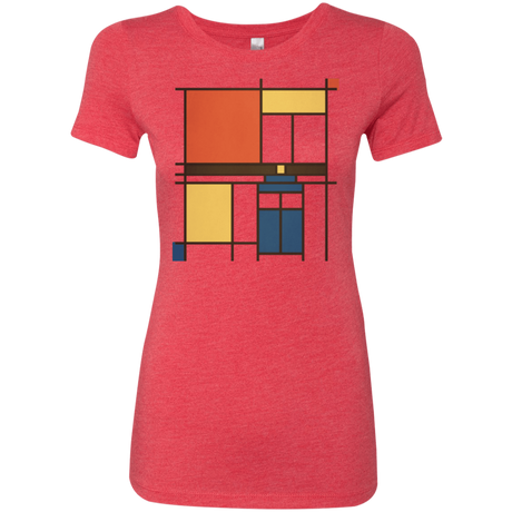 T-Shirts Vintage Red / Small Mondrian Who Women's Triblend T-Shirt