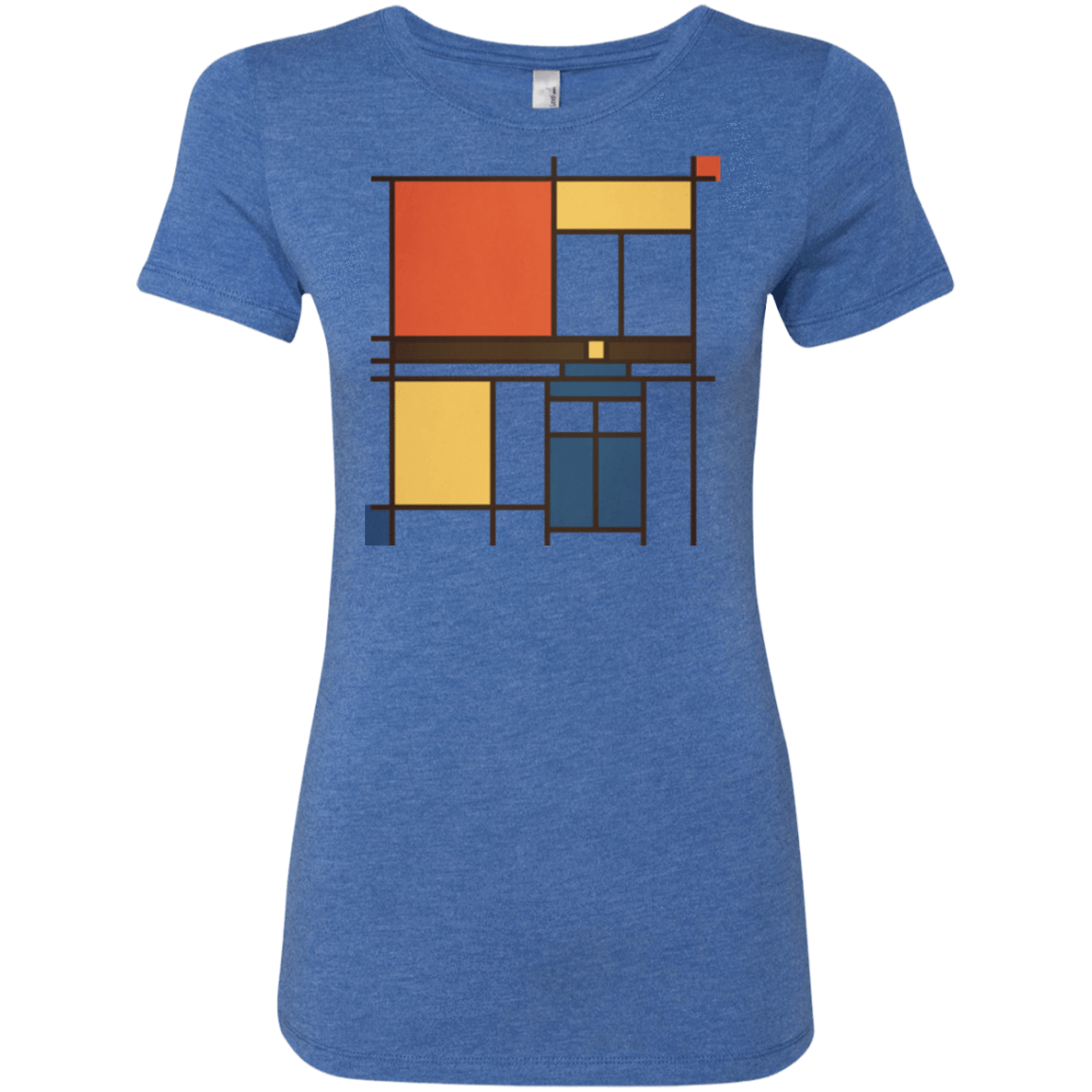 T-Shirts Vintage Royal / Small Mondrian Who Women's Triblend T-Shirt