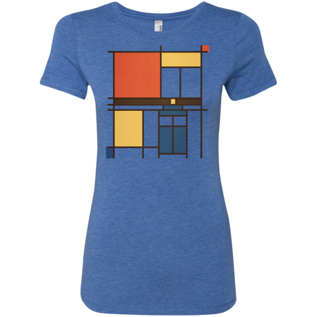 T-Shirts Vintage Royal / Small Mondrian Who Women's Triblend T-Shirt