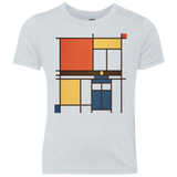 T-Shirts Heather White / YXS Mondrian Who Youth Triblend T-Shirt