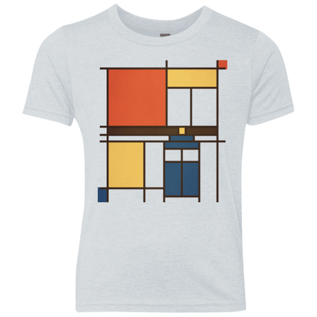 T-Shirts Heather White / YXS Mondrian Who Youth Triblend T-Shirt