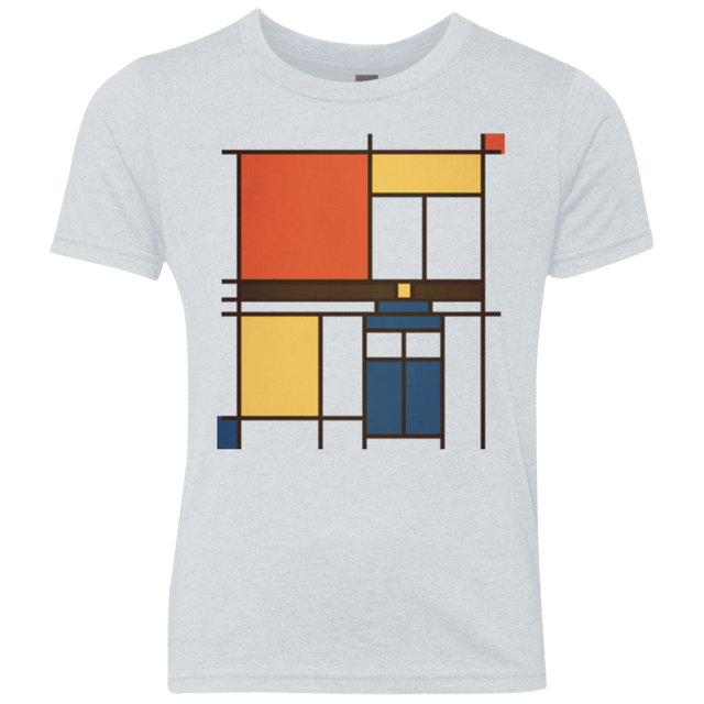 T-Shirts Heather White / YXS Mondrian Who Youth Triblend T-Shirt