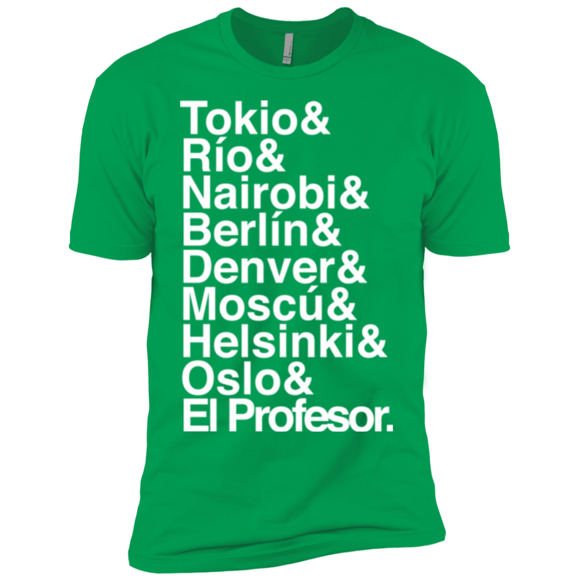 T-Shirts Kelly Green / YXS Money Heist Jetset Boys Premium T-Shirt