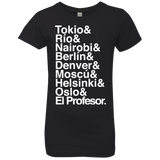 T-Shirts Black / YXS Money Heist Jetset Girls Premium T-Shirt