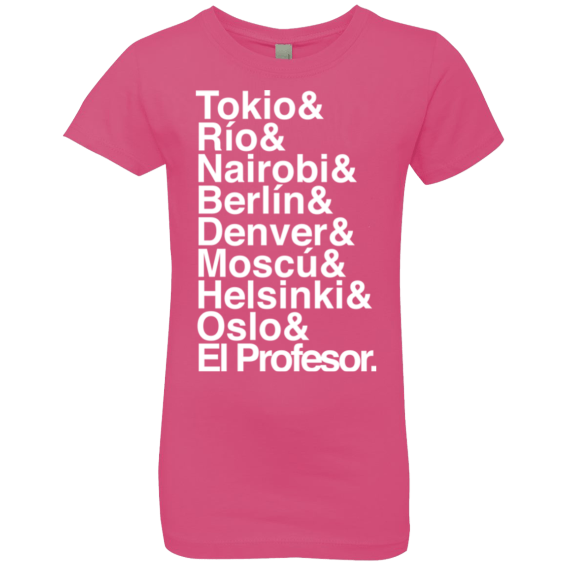 T-Shirts Hot Pink / YXS Money Heist Jetset Girls Premium T-Shirt