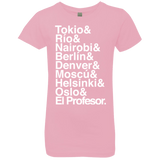 T-Shirts Light Pink / YXS Money Heist Jetset Girls Premium T-Shirt