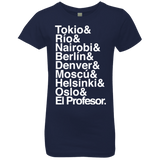 T-Shirts Midnight Navy / YXS Money Heist Jetset Girls Premium T-Shirt