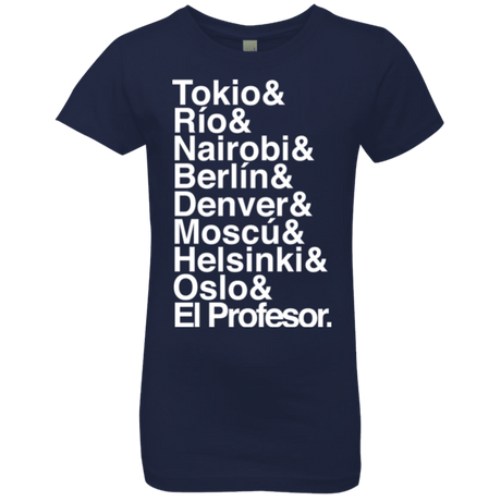 T-Shirts Midnight Navy / YXS Money Heist Jetset Girls Premium T-Shirt