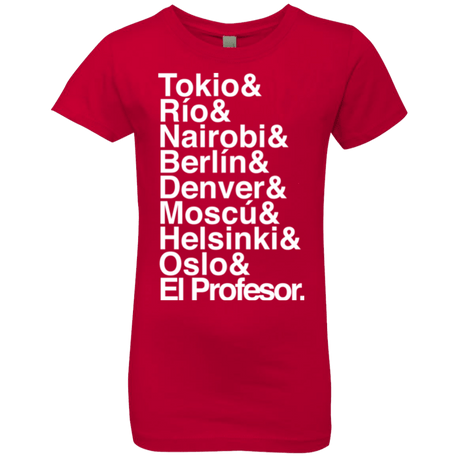 T-Shirts Red / YXS Money Heist Jetset Girls Premium T-Shirt