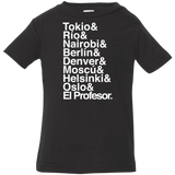 T-Shirts Black / 6 Months Money Heist Jetset Infant Premium T-Shirt