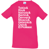 T-Shirts Hot Pink / 6 Months Money Heist Jetset Infant Premium T-Shirt