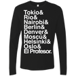 T-Shirts Black / S Money Heist Jetset Men's Premium Long Sleeve