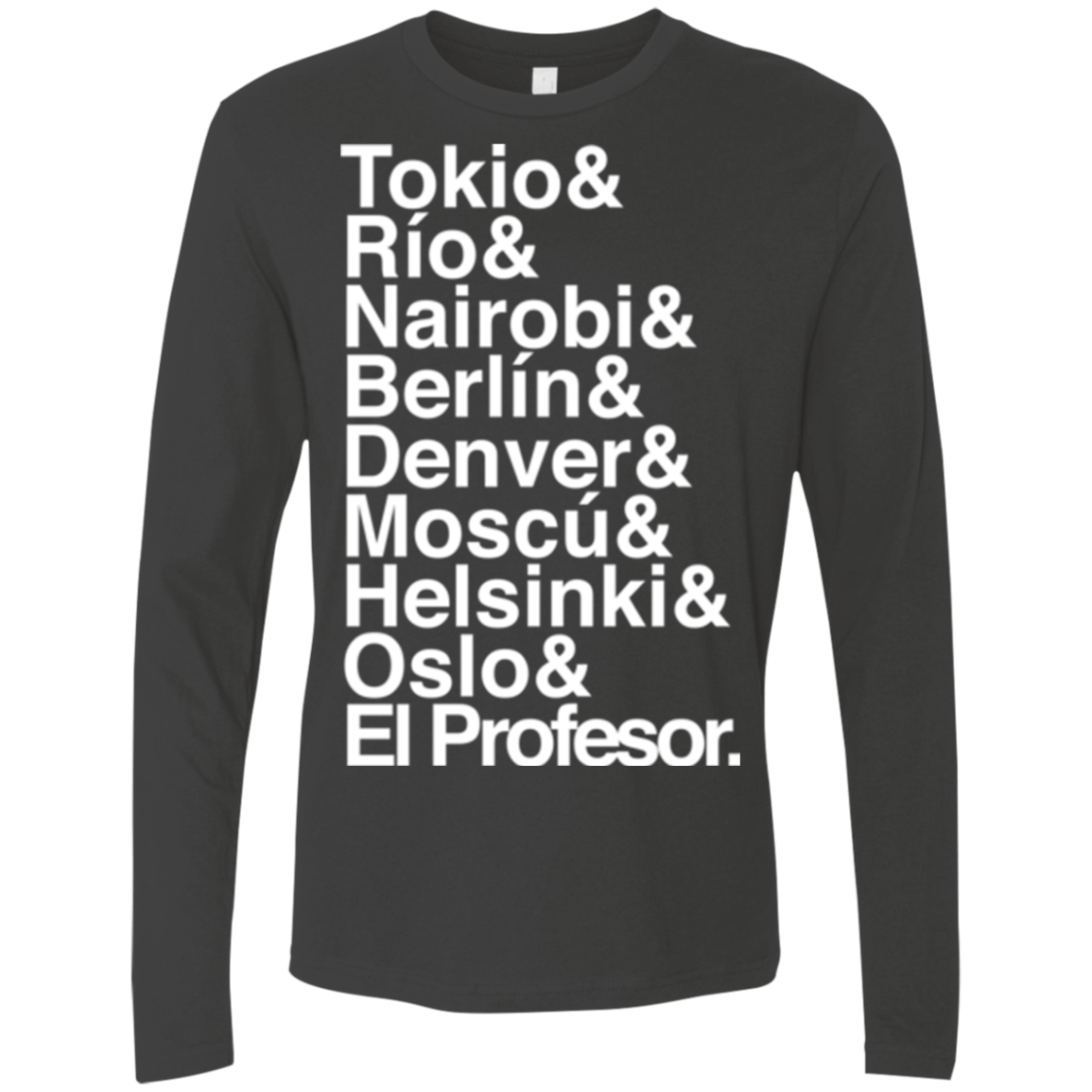 T-Shirts Heavy Metal / S Money Heist Jetset Men's Premium Long Sleeve