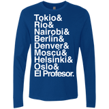 T-Shirts Royal / S Money Heist Jetset Men's Premium Long Sleeve