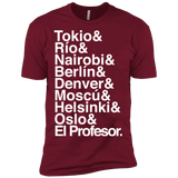 T-Shirts Cardinal / X-Small Money Heist Jetset Men's Premium T-Shirt