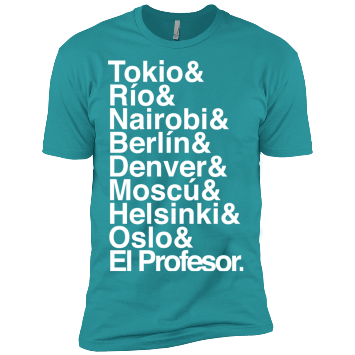 T-Shirts Tahiti Blue / X-Small Money Heist Jetset Men's Premium T-Shirt