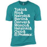 T-Shirts Tahiti Blue / X-Small Money Heist Jetset Men's Premium T-Shirt