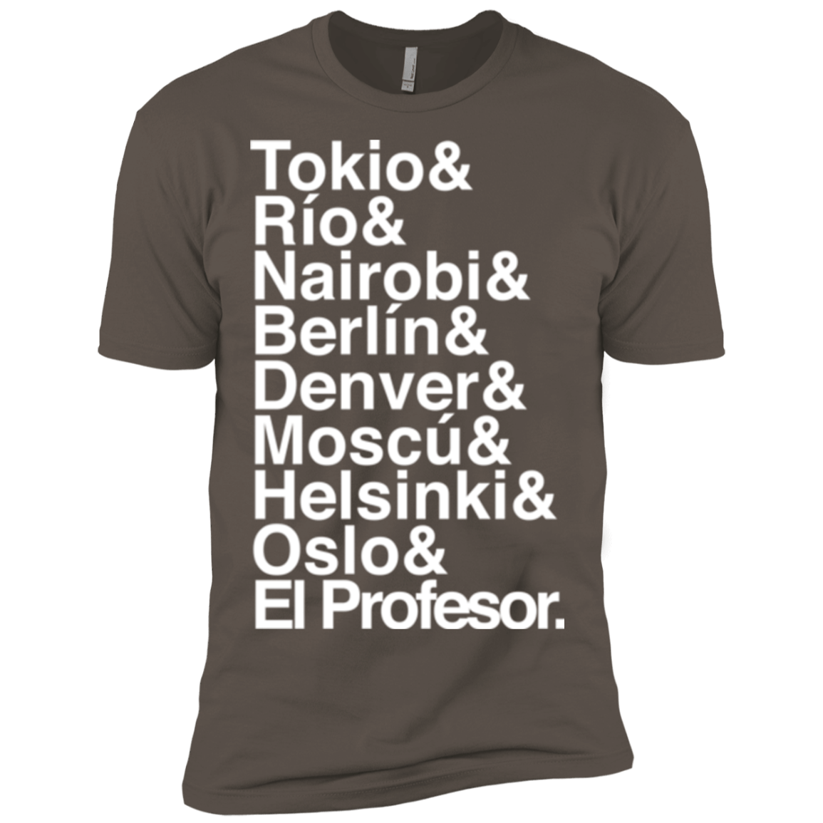 T-Shirts Warm Grey / X-Small Money Heist Jetset Men's Premium T-Shirt