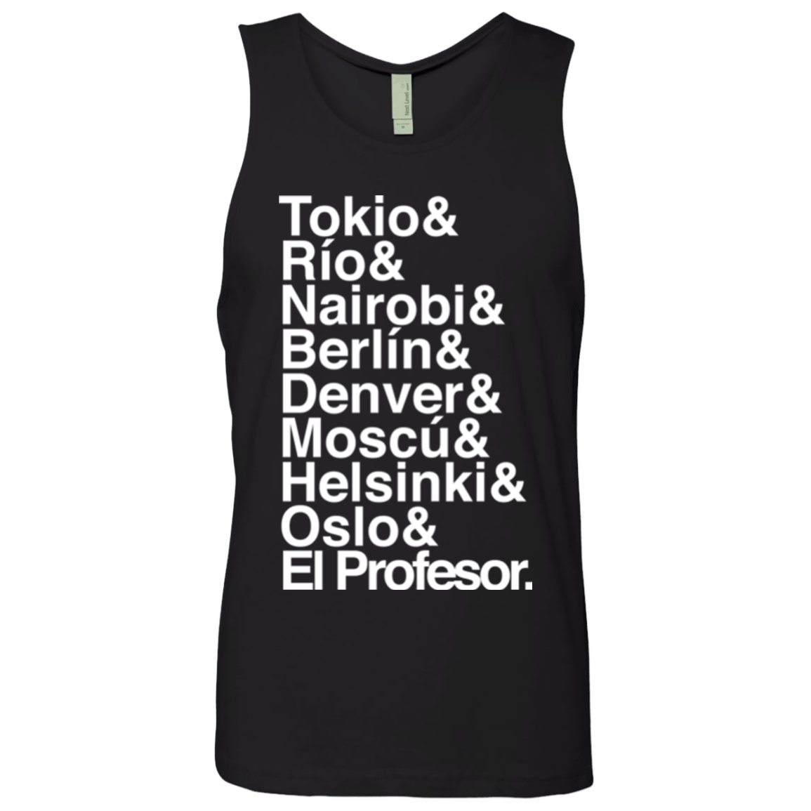 T-Shirts Black / S Money Heist Jetset Men's Premium Tank Top