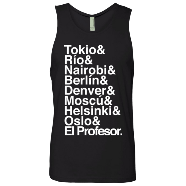 T-Shirts Black / S Money Heist Jetset Men's Premium Tank Top