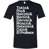 T-Shirts Black / X-Small Money Heist Jetset Men's Semi-Fitted Softstyle