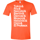 T-Shirts Orange / S Money Heist Jetset Men's Semi-Fitted Softstyle