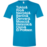 T-Shirts Sapphire / S Money Heist Jetset Men's Semi-Fitted Softstyle