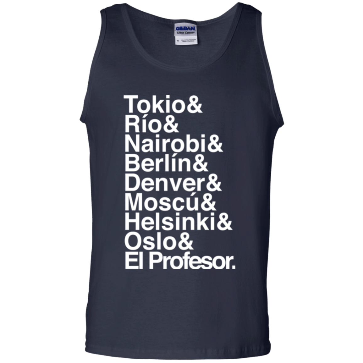 T-Shirts Navy / S Money Heist Jetset Men's Tank Top