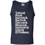 T-Shirts Navy / S Money Heist Jetset Men's Tank Top