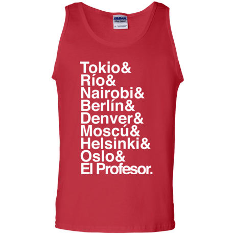 T-Shirts Red / S Money Heist Jetset Men's Tank Top