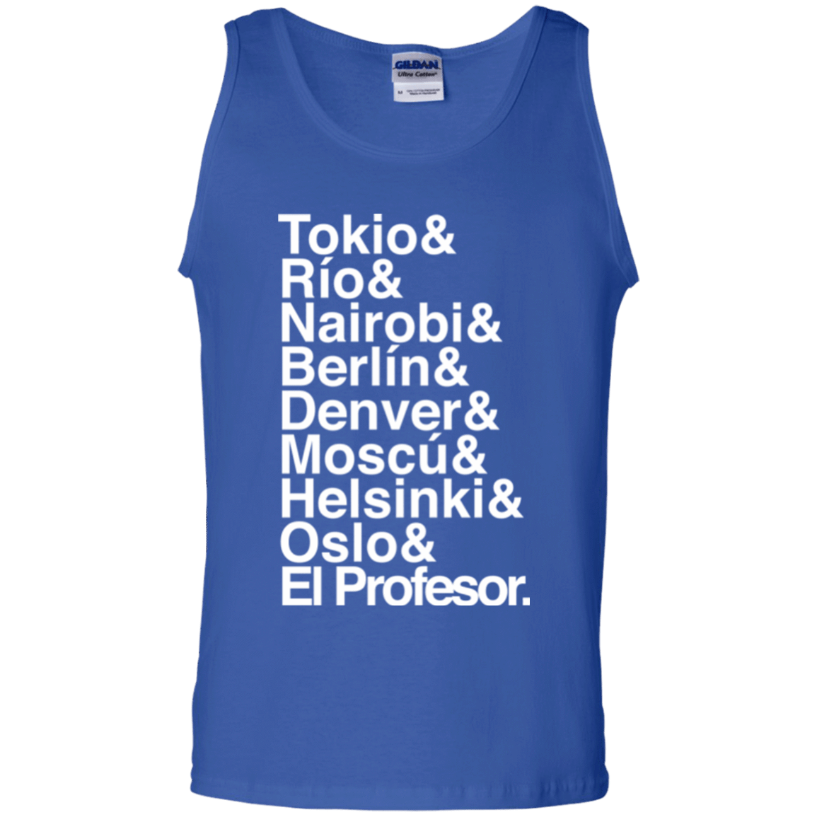 T-Shirts Royal / S Money Heist Jetset Men's Tank Top