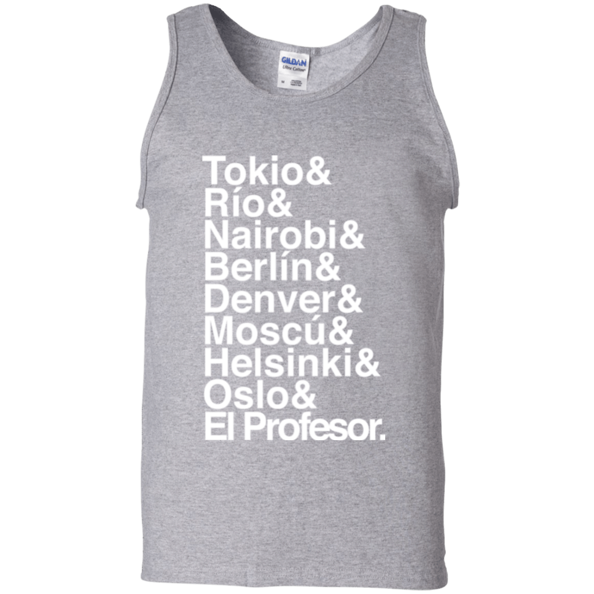 T-Shirts Sport Grey / S Money Heist Jetset Men's Tank Top