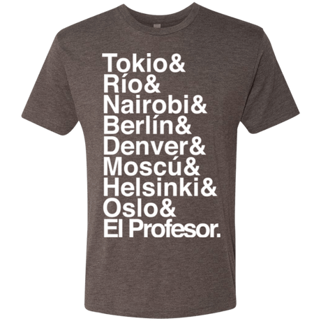 T-Shirts Macchiato / S Money Heist Jetset Men's Triblend T-Shirt